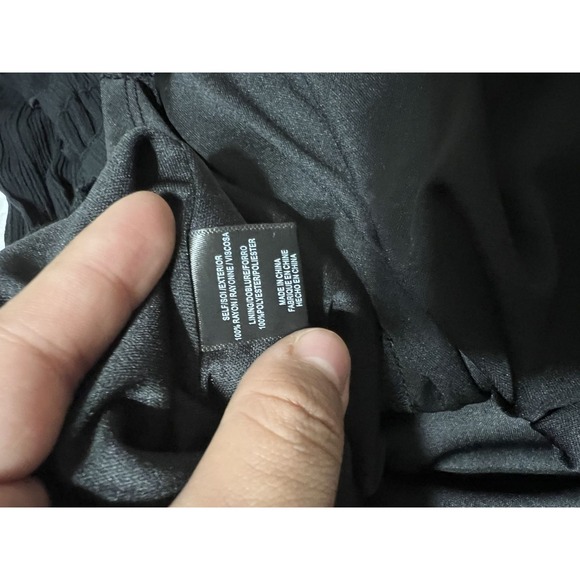 WAYF Black Plunging V-Neck Sleeveless Cut Out Gown Maxi Dress Size XS - Picture 9 of 9